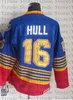 CCMヴィンテージホッケーBrett Hull Jersey Wayne Gretzky Al Macinnis Retro Classic Jerseysステッチホームアウェイブルーホワイト