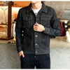 Men's Jackets Autumn Denim Jacket Men Solid Cowboy Spring Casual Slim Bomber Male Jean Mens Coats And Outwear Plus Size 5XL