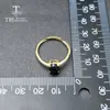 TBJBague classique en opale éthiopienne noire, taille ovale, 68 mm, pierre précieuse naturelle, bijoux en argent sterling 925, avec boîte-cadeau 2011132218022