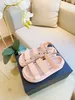 2022 early spring women designers sandals Luxury sandal flat bottom roman shoes pink leather two straps size 35-40