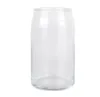 DHL昇華ガラスビールのビールマグカップ竹のふたが付いているブランクの艶消しの澄んだ缶の形のタンブラーカップの熱伝達15オンスカクテルアイスコーヒーソーダウイスキーM0218