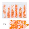 DHL 7 Grid Mix Size Fluorescerande Nail Rhinestone Neon Crystal Gems Nails Art Decorations 3D Diamond Stone Diy Gel Polish A8314937