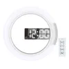 Decorativo Digital Home 3D 12 "LED Relógio de Parede Controle Remoto Função Snooze H1230