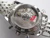 AIF B01 Chronograph 43 Swissair A7750 automatisch herenhorloge AB01211B1B1A1 zwart witte wijzerplaat stalen gat armband editie PTBL Pu287w