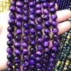 Une qualité de perles en pierre naturelle rouge vert bleu noir perles rondes en œil de tigre pour la fabrication de bijoux Choisissez la taille 6 8mm bricolage faisant bbyEBv bdesports