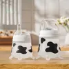Botella de alimentación de silicona Botella de alimentación Linda vaca imitando la leche materna para suministros de alimentación de leche anti-cólicos infantiles nacidos 220115