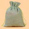 50 Pack Drawstring Burlap Gift Bags Linen Pouches for for Halloween Candy Packing, Wedding Party and DIY Craft Packing,Variety of sizes avai