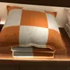 Letter Cashmere deken en kussenslopen haak zachte wol plaid sofa fleece gebreide dekens