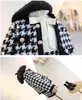 2021 nouveau printemps automne filles vêtements ensembles enfants Plaid manteau + jupe 2 pièces ensemble enfants costume enfant tenues