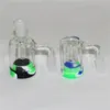 glass ash catcher smoking water pipes reclaim ashcatcher adapter with 14mm 18mm quartz bangers and silicone containers dab bongs DHL