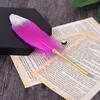 Penna a sfera con piume di struzzo per firma di matrimonio, regalo per feste di compleanno, decorazioni per la casa, ufficio, scuola WB3351