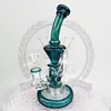 Klein Tornado Percolatore Narghilè Bong in vetro Tubi dell'acqua Recycler da 9 pollici 14 mm Femal