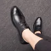 Мужские туфли кожаные Оксфорды Обувь для мужской моды Повседневная Обувь Британские Квартиры Свадебные Вечеринки Обувь мягкие Zapatos Piel Hombre