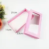 Paper Gift Boxes with Clear Window Packaging Box for Socks Wallet Carton Underwear Storage Boxes GGE1988