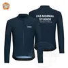 2022 Синяя одежда для велоспорта PNS Мужская зимняя термофлисовая одежда Pas Normal Studios с длинным рукавом для велоспорта Ropa Ciclismo 220226