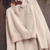 Cappotto maglione ispessimento lavorato a maglia con scollo a V da donna autunno inverno nuova moda europea e pantaloni lunghi a vita alta twinset