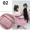 Children Winter Down Cotton Jacket New Fashion Girl Clothing Kids Clothes Thick Parka Fur Hooded Snowsuit Outerwear Coat