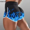 Vertvie High Taist Tiew Dye Yoga Shorts Ladies Butt Shorts