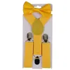Cintura Bowtie Set Colore caramella Bretelle per bambini con papillon Regolabile Ragazze Ragazzi Bretelle Commercio all'ingrosso 26 Disegni Articoli per feste IIA872
