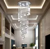 Modern Crystal Chandelier Moon and Star Spiral Shape Design chandeliers For Lobby Stair lighting lamps Free shipping