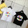 キッズガールズボーイズTシャツティーレターパターントップス夏半袖Tシャツ子供赤ちゃんユニセックス服