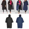 Light Changing Robe Jacket Swim Long Anorak Soft Fleece Fodrad Windbreaker Poncho Fotvandring Camping Dykning Slitbar handduk Badrock