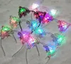 Cute LED Glowing Cat Ear Headband Cosplay Costume Party Light up Hair Hoop Flashing Blinky Hair Band COLORFUL SN2212