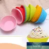 12 adet / grup 3D Kek Fincan Silikon Muffin Bardak Cupcake Kalıp Pişirme Araçları Dekorasyon Araçları Bakeware Cupcake Stencil için