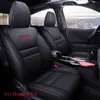 Luxury PU Leather Custom Car Seat Cover för Honda XR -V 2015 2016 2017 2018 2019 SUV Protector Auto Accessories Front - Bakre