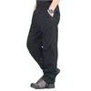 Pantaloni cargo tattici da combattimento da uomo SWAT Pantaloni militari dell'esercito Pantaloni multitasche in cotone elasticizzato flessibile Capispalla maschile Pantaloni casual H1223