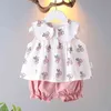فتاة الفتاة تضع الأطفال ملابس رياضية الملابس 2022 Summer Suit Sport Toddler Baby Clothing الأطفال T Y220312