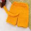 Baby Crochet Pography Props Shoot Newborn Po Cool Boy Comples Infant Beanies and Pants Set Set Soft Lion Newborn Y20107597469