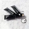 Free Shipping 30ml Black Plastic Eye Cream Bottle 30g Cosmetic Lip Gloss Soft Tube Refillable Concealer Squeeze Bottles