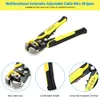 Feterk Professional Multitool 4 in 1 Draht Crimpers Engineering Ratcheting Terminal Crimpzange Wire Stripper Werkzeuge Set Y200321