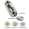 2 In 1 Pepper Manual Grinder Stainless Steel Salt and Pepper Grinder 200ml Spice Mill Grinder with Adjustable Coarseness ZZC3019