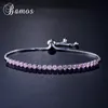 Bracelets de charme Bamos Bracelet de tennis réglable Zirconie Bridal Rose Gold Color Chain pour femmes Bijoux de mariage1