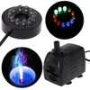 15W Electric Submersible Water Fountain Pump With 12LED UK Plug For Pond Garden Pool rium Fish Y200917