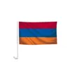 Custom Armenia Car Window Flags 30x45cm 100D Polyester Outdoor One Sided High Quality With 43cm Holder