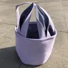 Nieuwe Stripe Pasen Tas Lange Oren Konijn Mand Retro Vintage Festival Decoratie Opbergzakken Plaid Tote Bucket Boys Meisjes Handtas