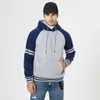 패치 워크 스트라이프 까마귀 남자 streetwear 2020 새로운 남자 힙합 대형 Hoodie Mens 의류 높은 거리 후드 스웨터 1