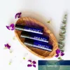 6pcs 10ml Cobalt Blue Glass Roll on Bottle with Stainless Steel Roller Ball for essential oil blends empty cosmetic containers