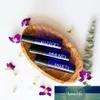 6 pcs 10ml Rolo de vidro azul cobalto na garrafa com bola de rolos de aço inoxidável para misturas de óleo essencial contêineres cosméticos vazios