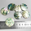 2st Natural Abalone Shell Pendants Charms Round Shell Flakes Handpolerade smycken Tillbeh￶r Diy Making Earring Necklace H Jllvoy