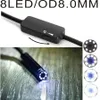 WiFi Endoskop Kamera HD 720 P 8mm Lens Kablosuz Muayene Yumuşak Kablo Su Geçirmez Borescope Android IOS Telefon Mac Endoskop 1 M 3 M 5 M