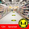 Market Floor Marking Tape Keep Distance Sign Public Occasions Sticker For School Line up Whole26244193253