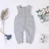 Baby Clothes Cotton Sleeveless Baby Girls Rompers Infant Newborn Ruffle Knitted Wool Romper Jumpsuit Playsuit Pajamas overalls children