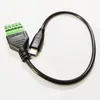 USB 커넥터 케이블, 고품질 USB2.0 유형 C 남성 5 핀 / 웨이 여성 볼트 나사 쉴드 단자 플러그 가능 타입 어댑터 케이블 / 2pcs