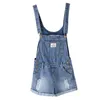 Sling Short Denim Mono para mujeres Jeans de verano Pantalones cortos casuales Playsuits Slim Ladies Mono Mamelucos Ropa para mujer 2020 Nuevo T200704