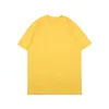 Fashion mens Designer t shirt men women Short Sleeve Quality Yellow Tees Size S-XL