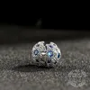 Fit Bilek 2017 Yaz Yeni Mavi Kozmik Yıldızlar Sabit klipsli cazibe boncukları 925 STERLING Gümüş Dekoratif Durdurucu Bead8113529